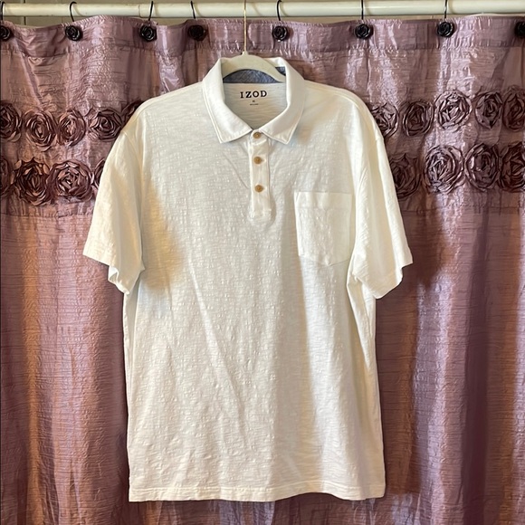 Izod Other - Izod White Polo Shirt Classic Short-Sleeve Design